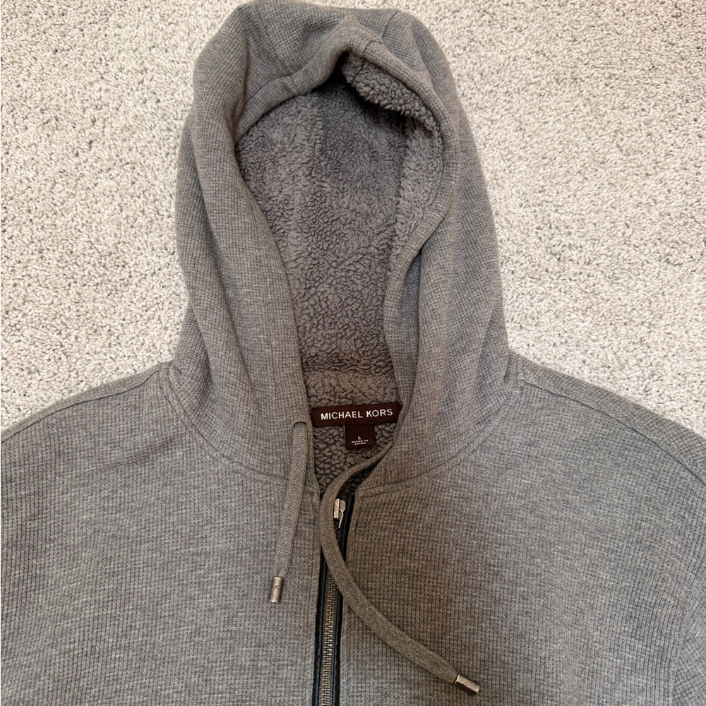 Micheal Kors Hoodie. Cozy inside